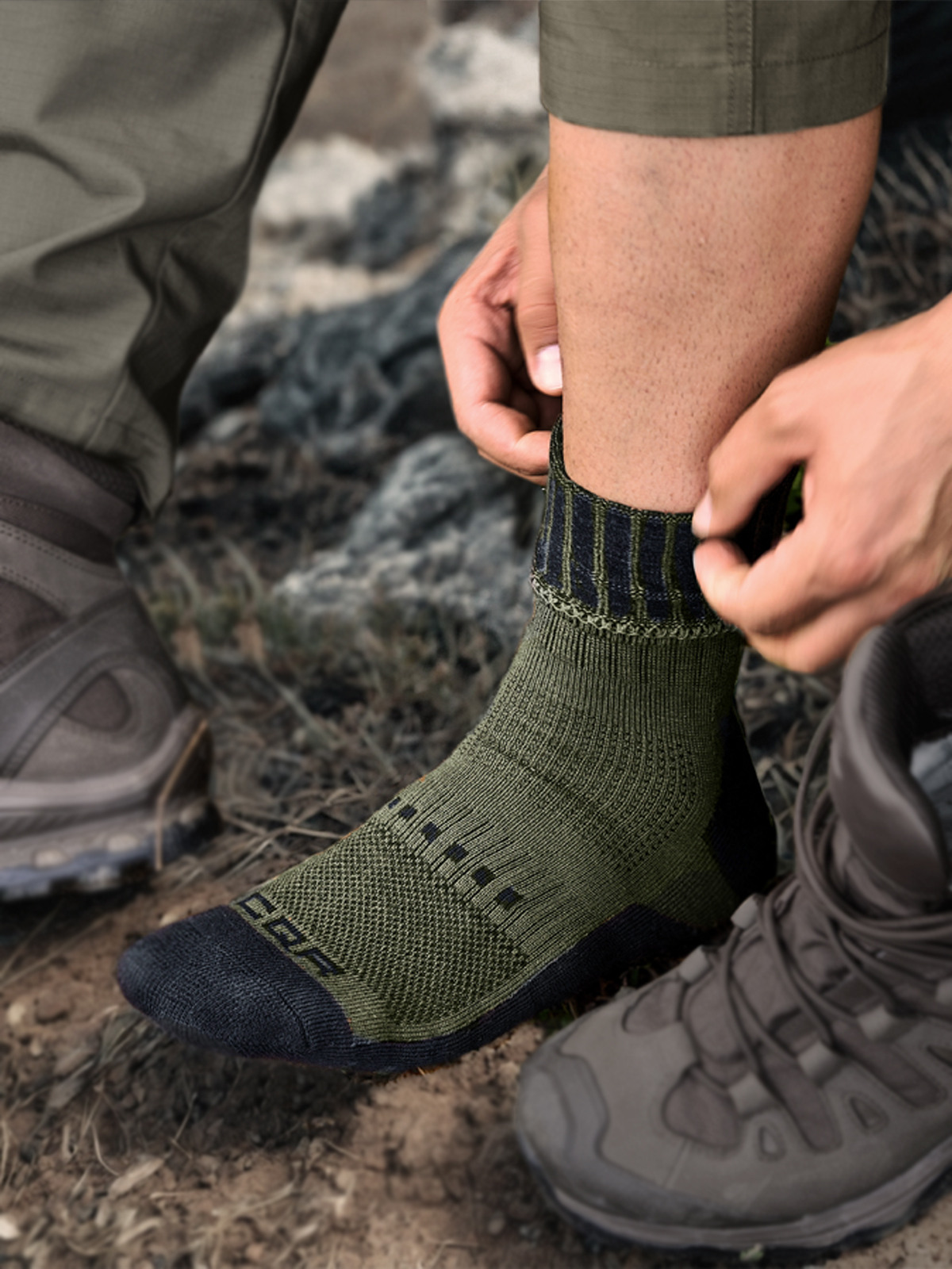 [3PACK] 국산 울 71% 아웃도어 보온 사계절 등산 쿠션 중목양말