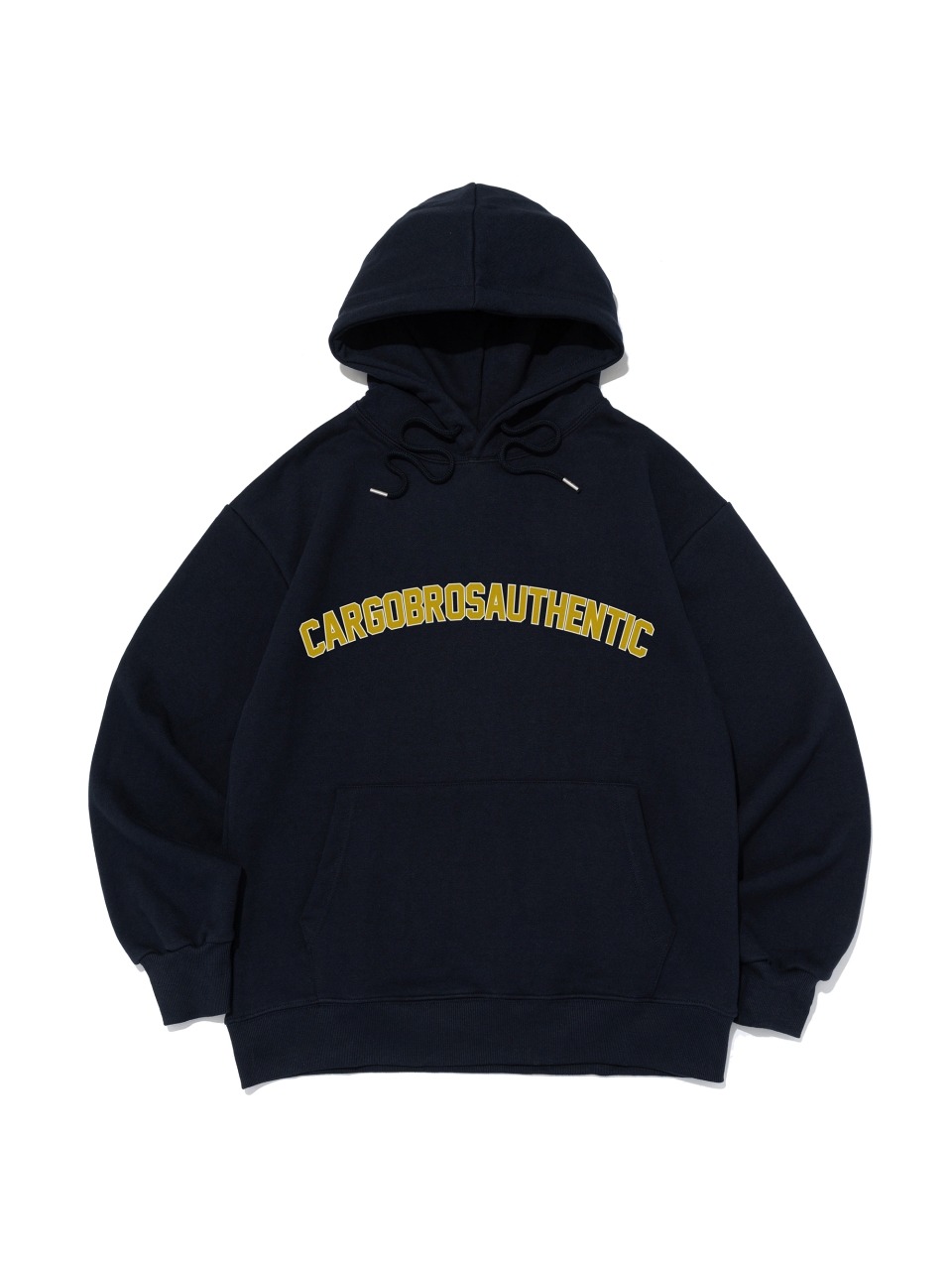 (BIG-SIZE) ARCH LOGO OVER HOOD T-SHIRT (NAVY)