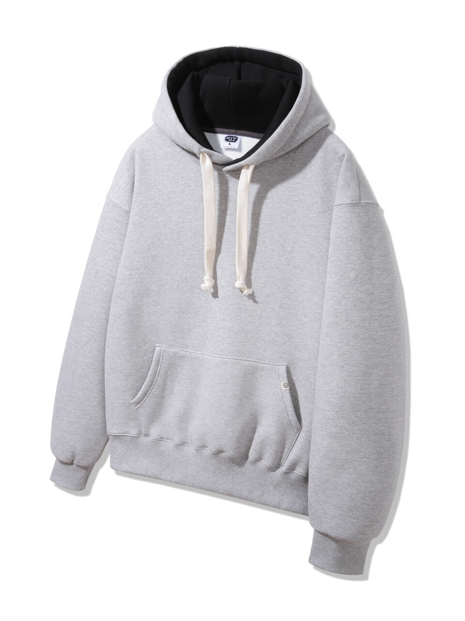 기모 후드 배색 무지 오버핏 후드티 AVH857