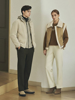 남녀 링클프리 12골 기모 코듀로이팬츠 2팩