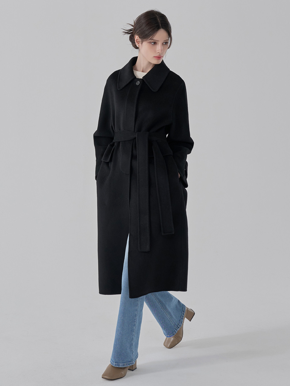 CLASSIC BELTED WOOL COAT