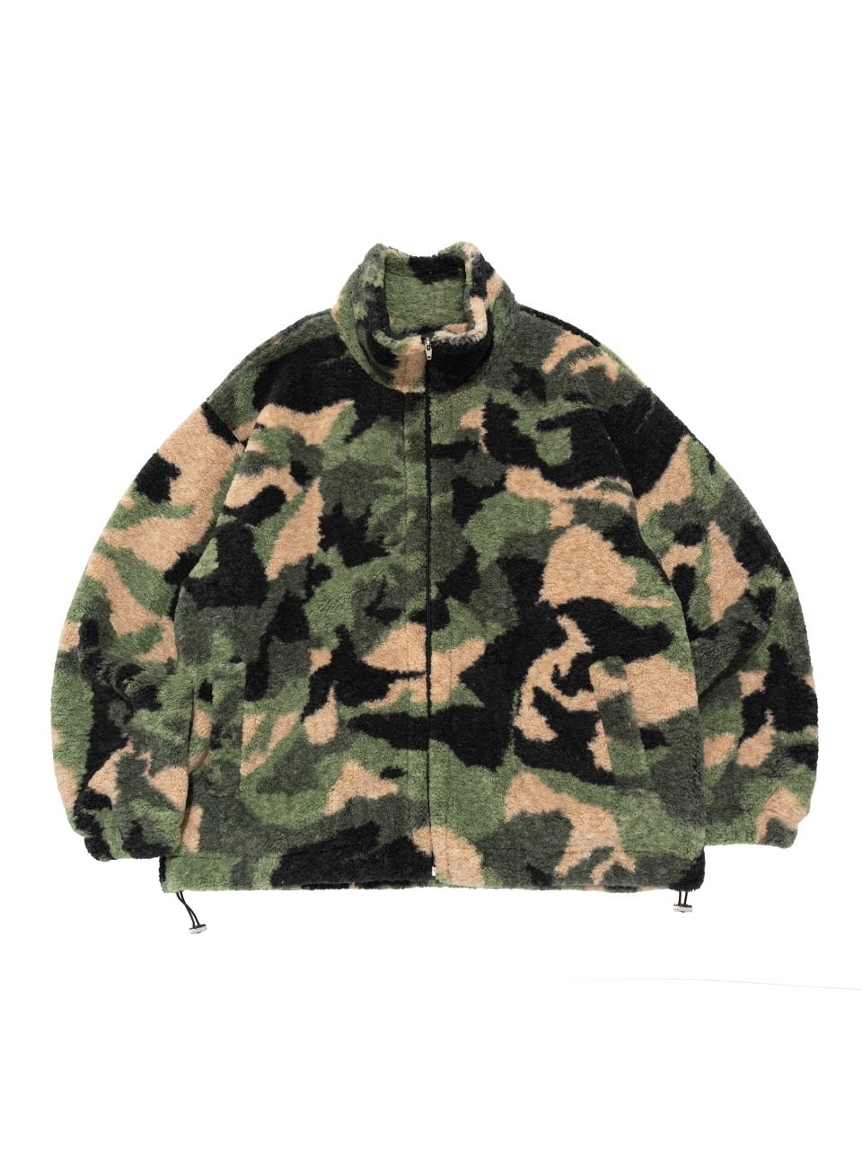 AMEKAJI CAMO SHERPA JACKET (GREEN)