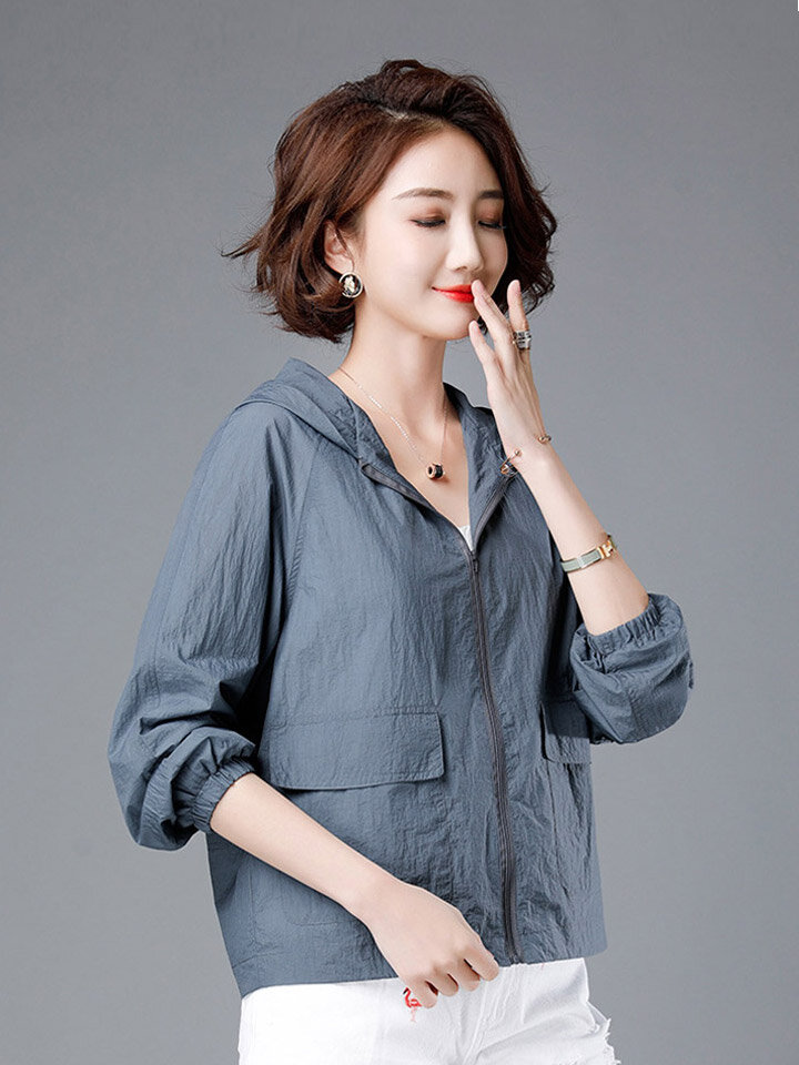 여성 파스텔 바람막이 자켓