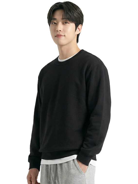 데일리 무지 쮸리 맨투맨 티셔츠 A26T301
