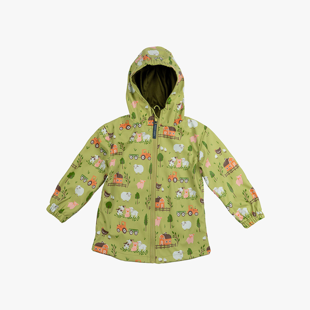 프린티드 레인코트(바람막이 점퍼) 농장