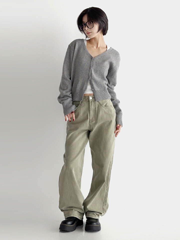 여성 데일리 스트릿 3XL 빅사이즈 와이드 면 팬츠 SRTP001