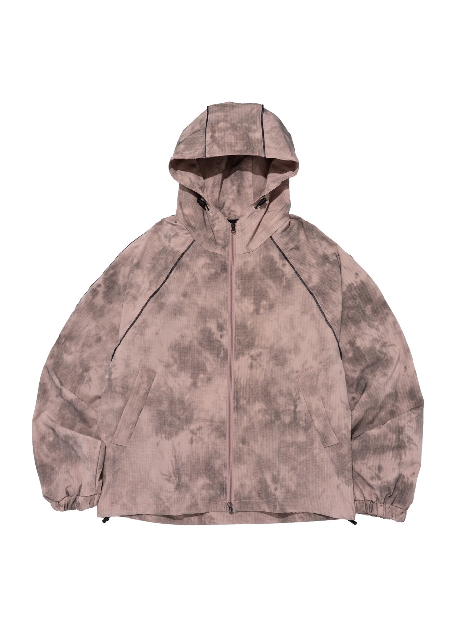PATTERN HOOD WIND JACKET (PINK)