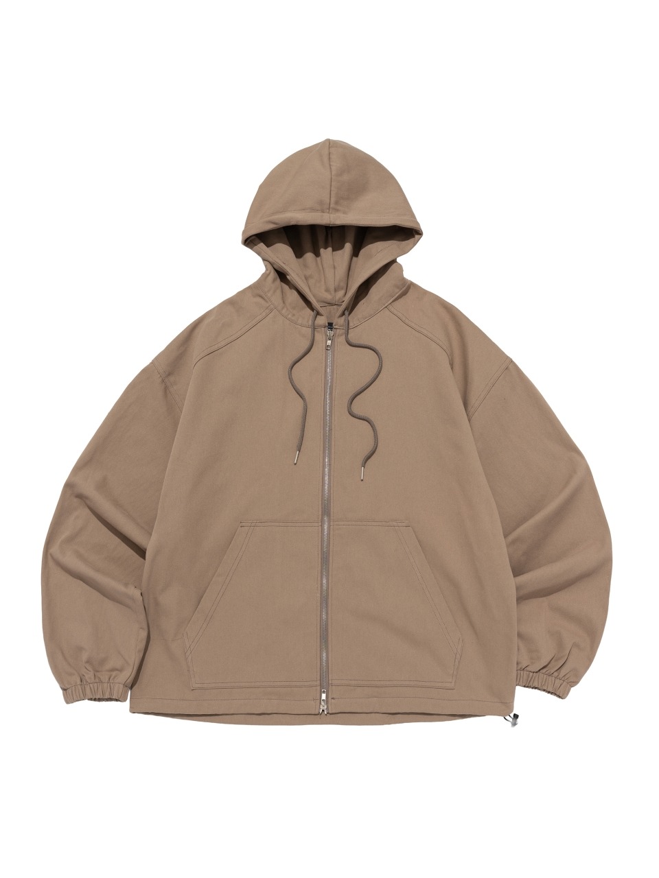 HOOD BOMBER WORK JACKET (BEIGE)