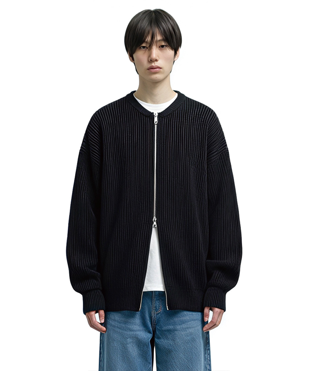 브루 2WAY 오버핏 니트 집업 가디건 3 Color NSPG_2002