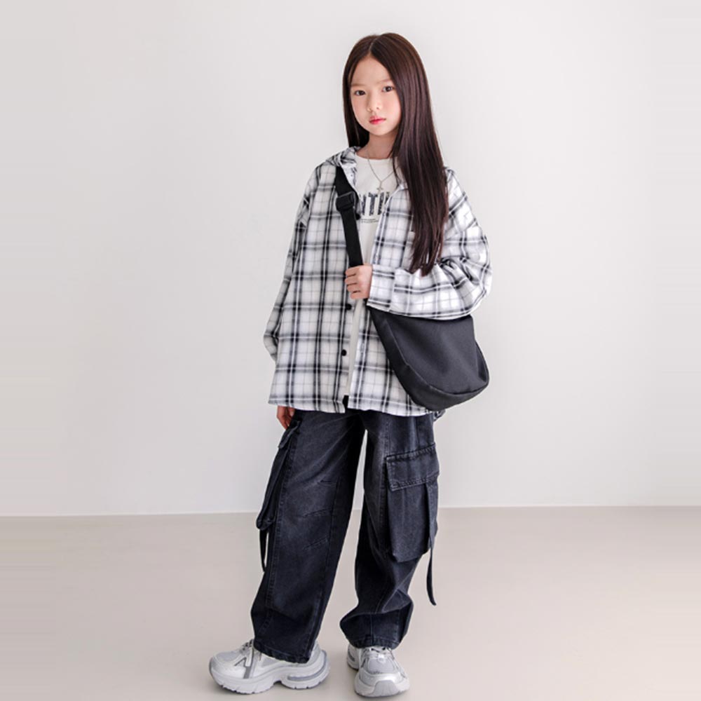 어반후드체크남방  [B152]
