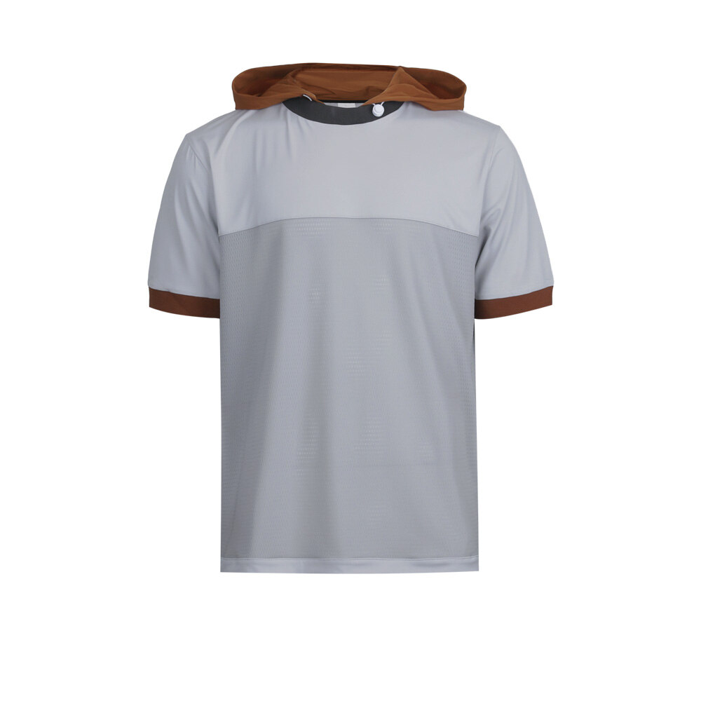 남성 3컬러 메쉬 배색 후드 반팔 티셔츠 LB-TSH-M510