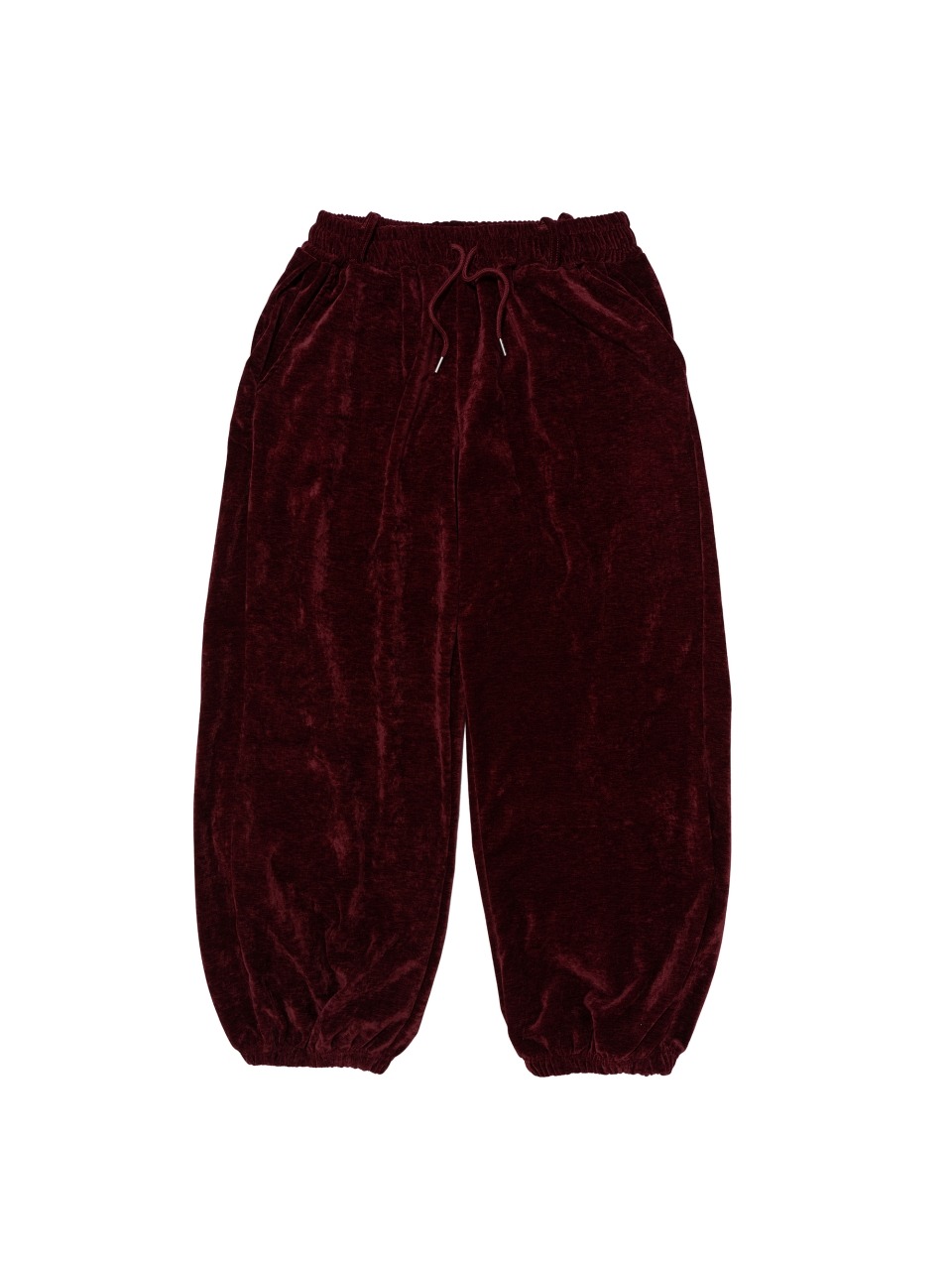 COZY VELOUR JOGGER PANTS (RED)