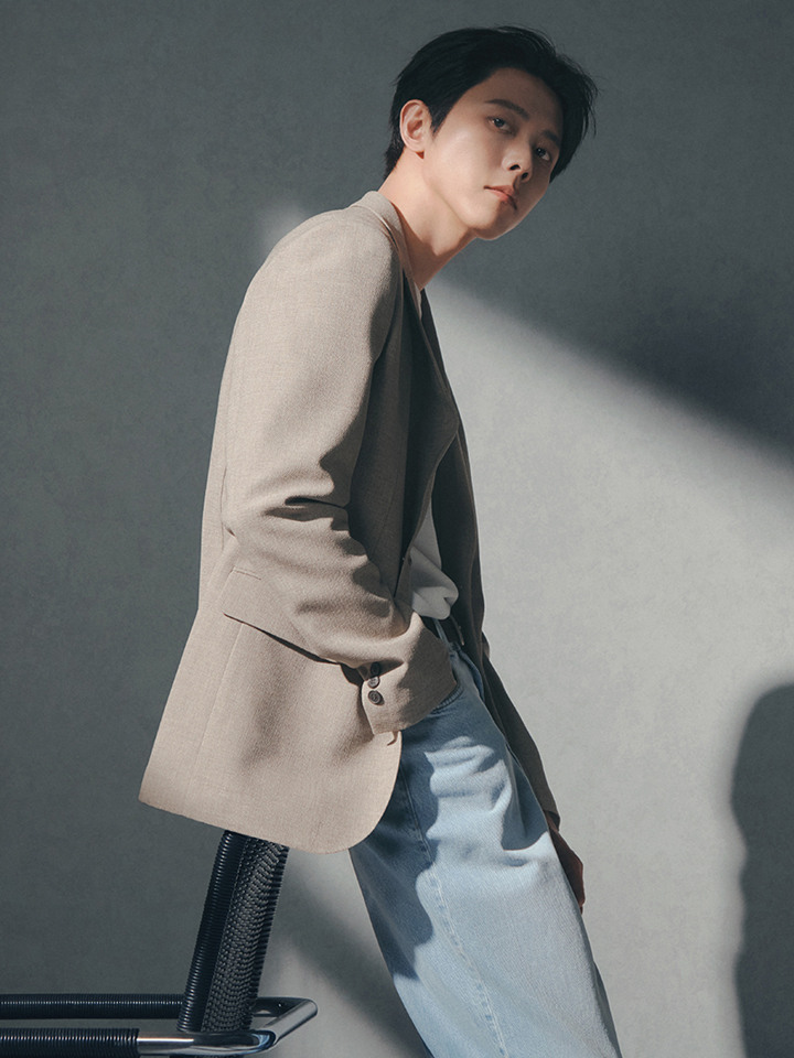 남성) 조직 셋업 자켓