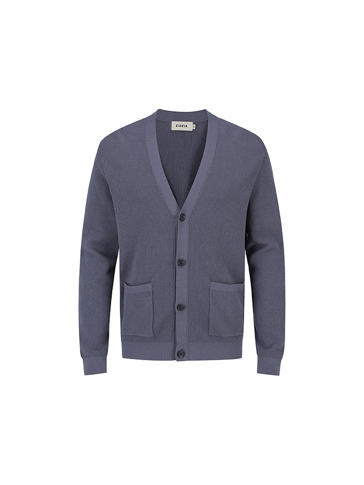 남성) 코튼 크로셰 브이넥 가디건