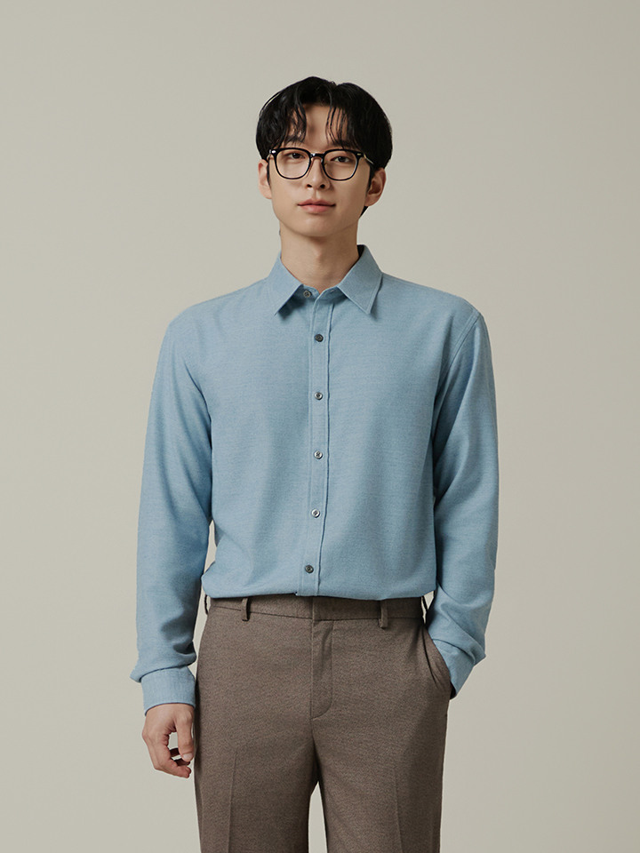남성) 플란넬 긴팔 셔츠