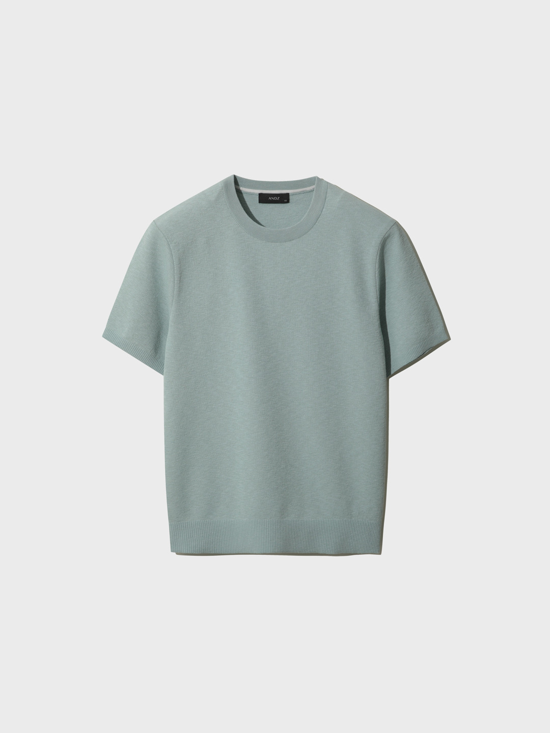 남성) 슬럽조직 라운드넥 스웨터