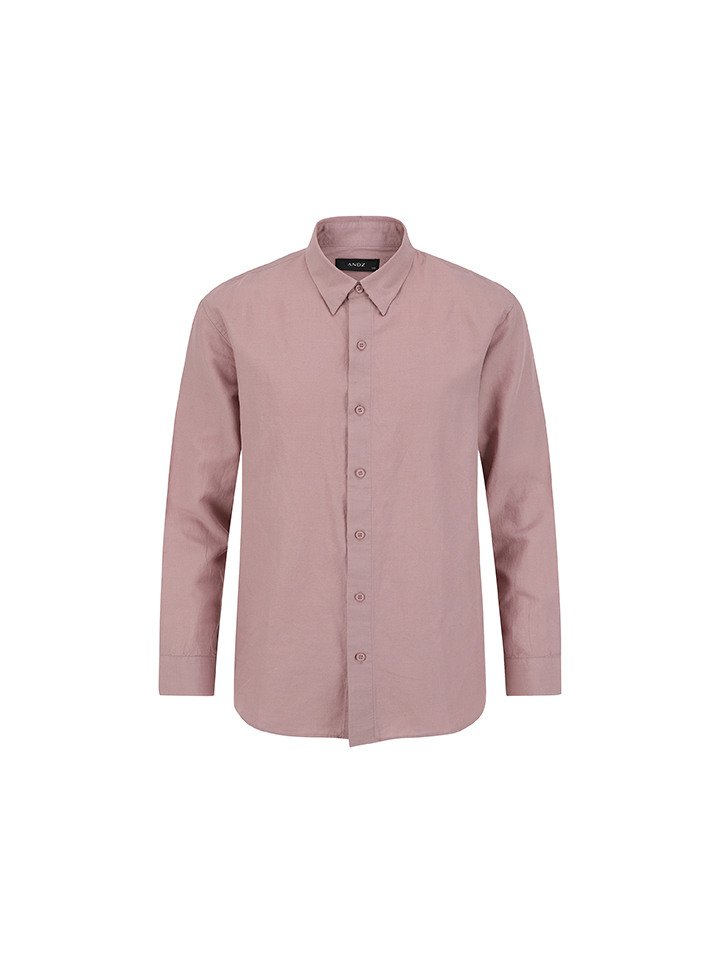 남성) 린넨 혼방 긴팔 셔츠