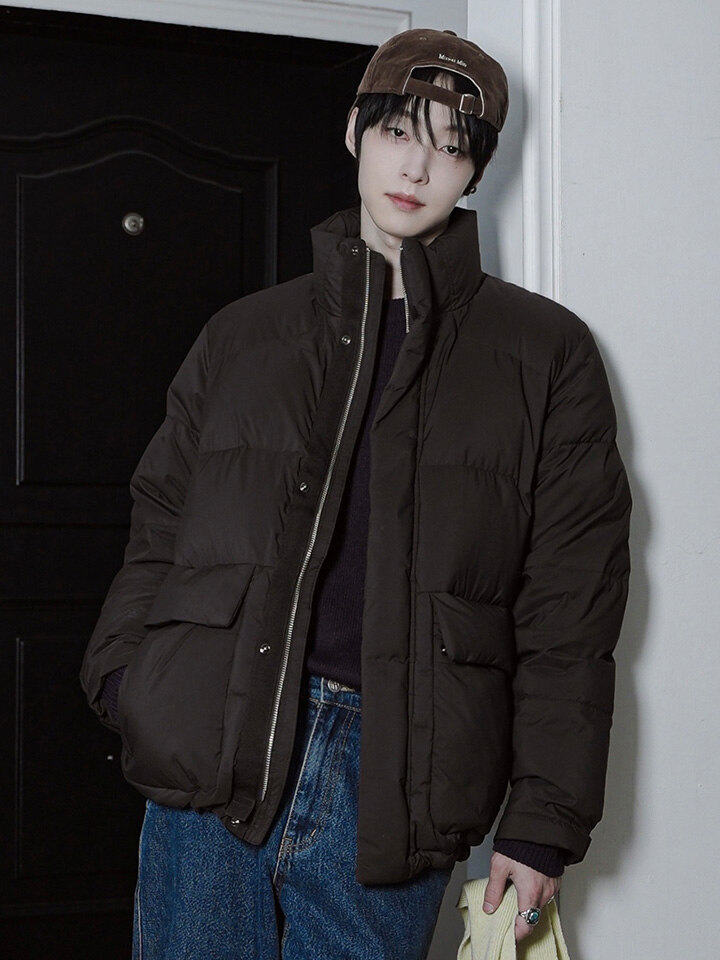 남성) 립스탑 스탠에리 패딩 점퍼