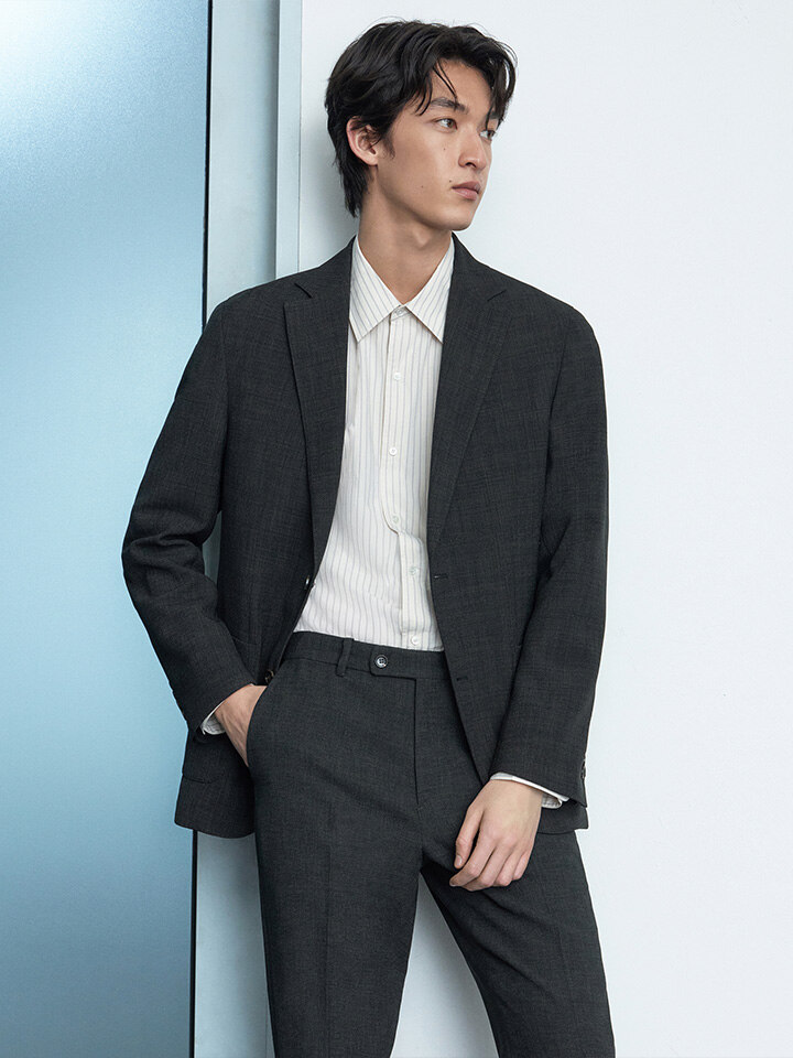 남성) 텍스쳐드 셋업 자켓