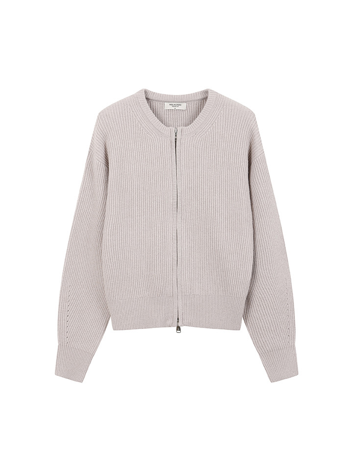 여성) 립조직 투웨이 집업 가디건