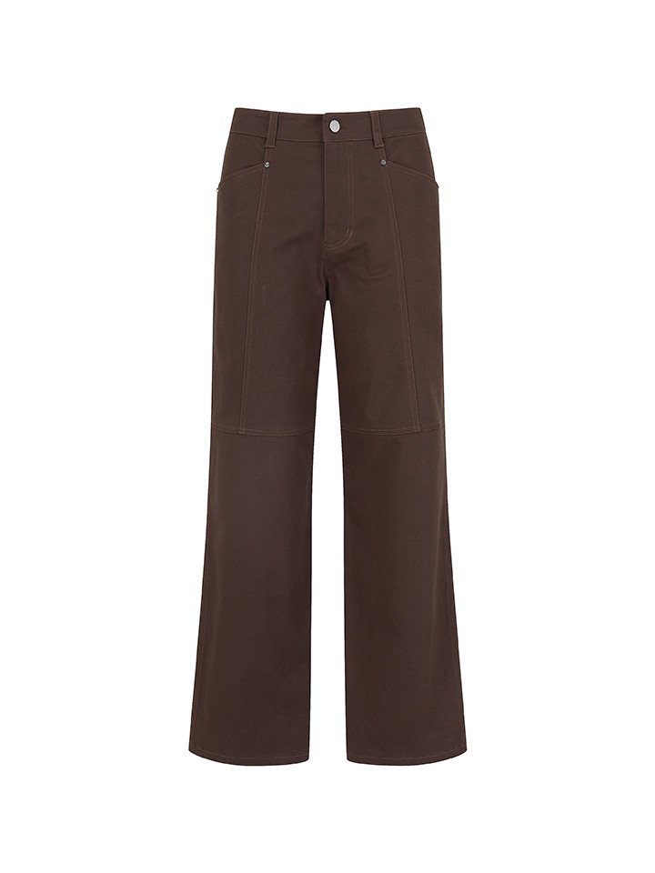 여성) 스티치 퍼티그 팬츠