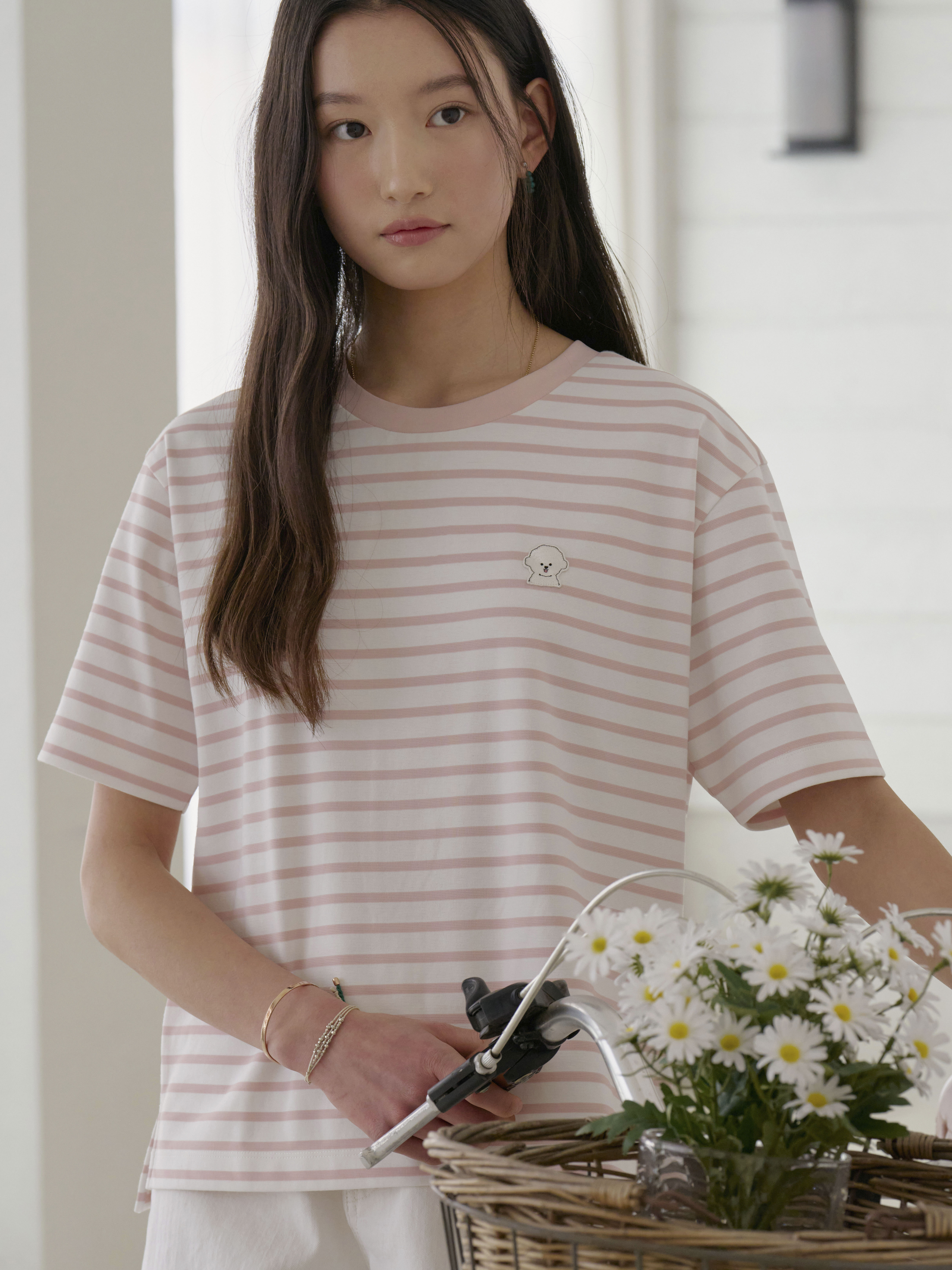 여성) 콜라보 쿨텐션 와펜 반팔티