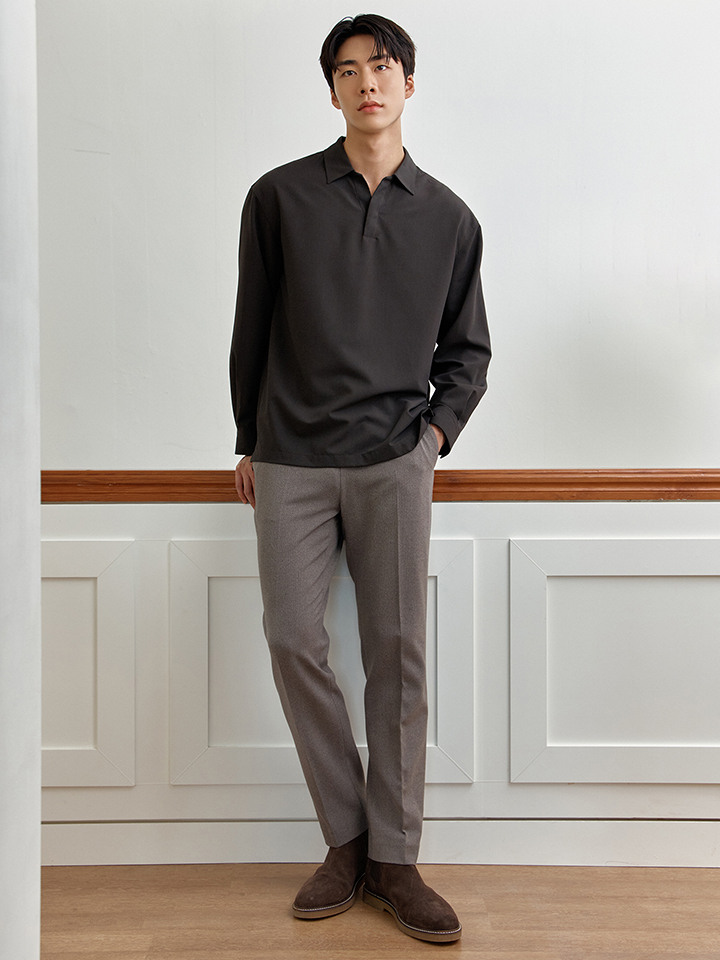 남성) 파워무빙 세미와이드 슬랙스