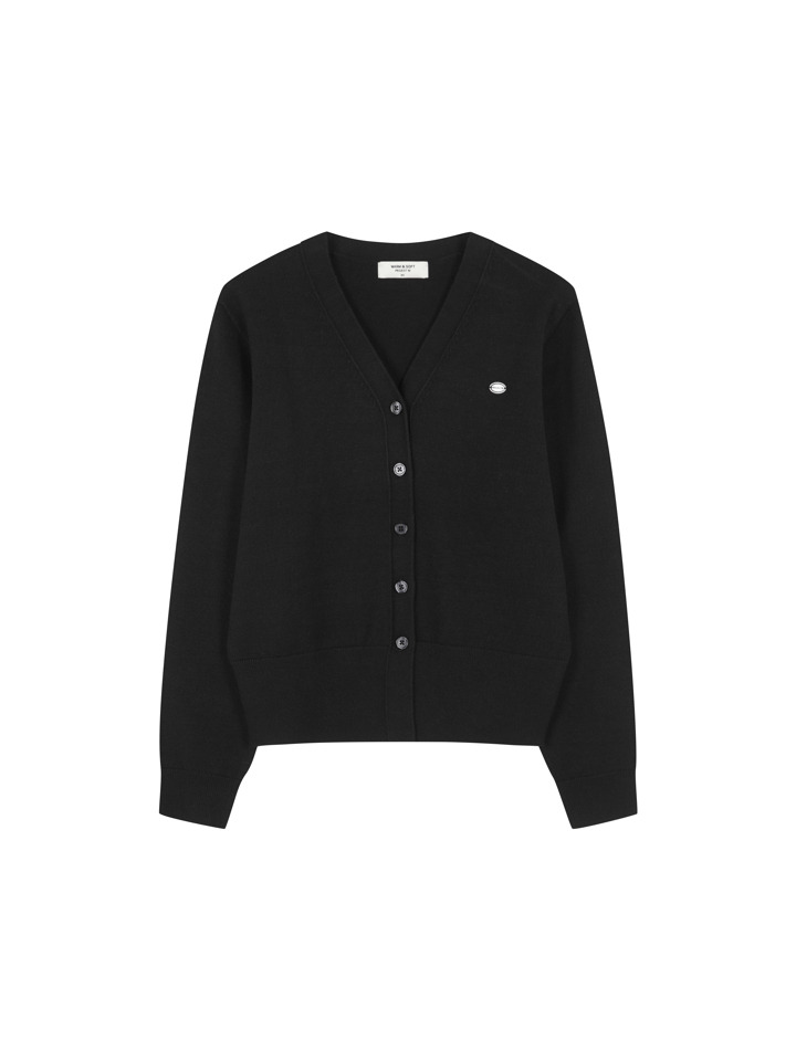 여성) 와이넥 베이직 가디건