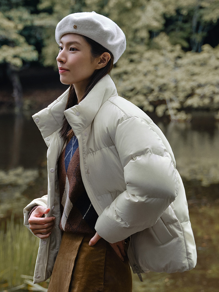 여성) 덕다운 하이넥 헤비 점퍼