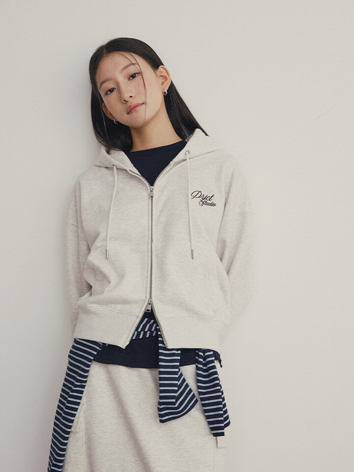 여성) 플리스 2WAY 후드 집업