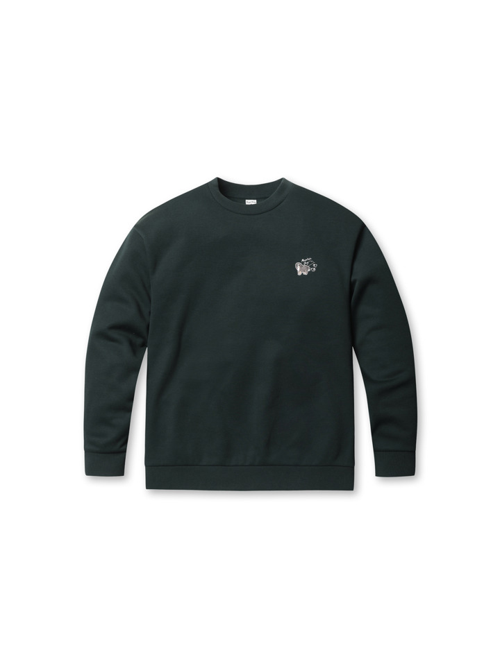 공용) 프로젝트멍 세미오버핏 플리스 맨투맨