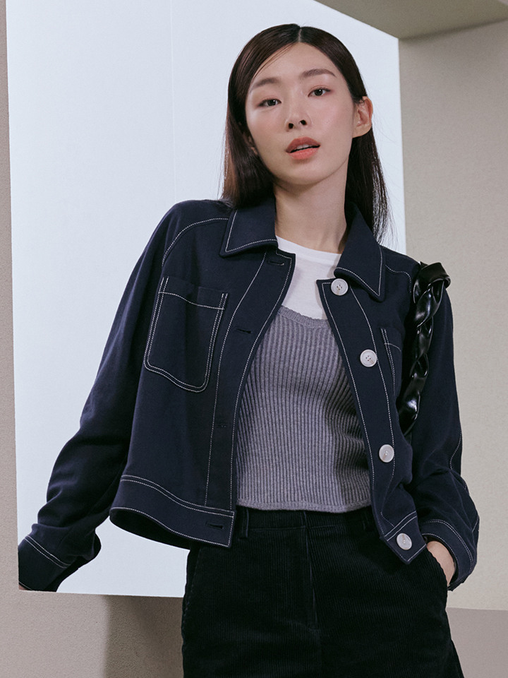여성) 코튼 트러커 자켓