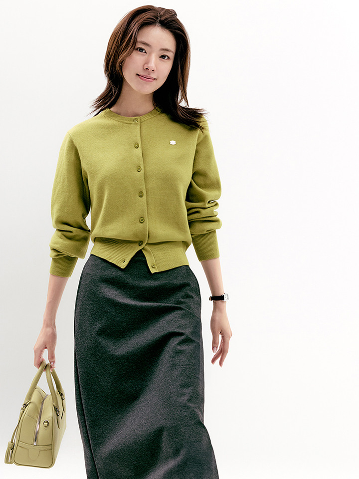 여성) 라운드넥 가디건