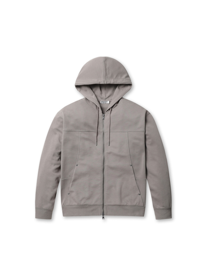 남성) 리벳 디테일 후드집업