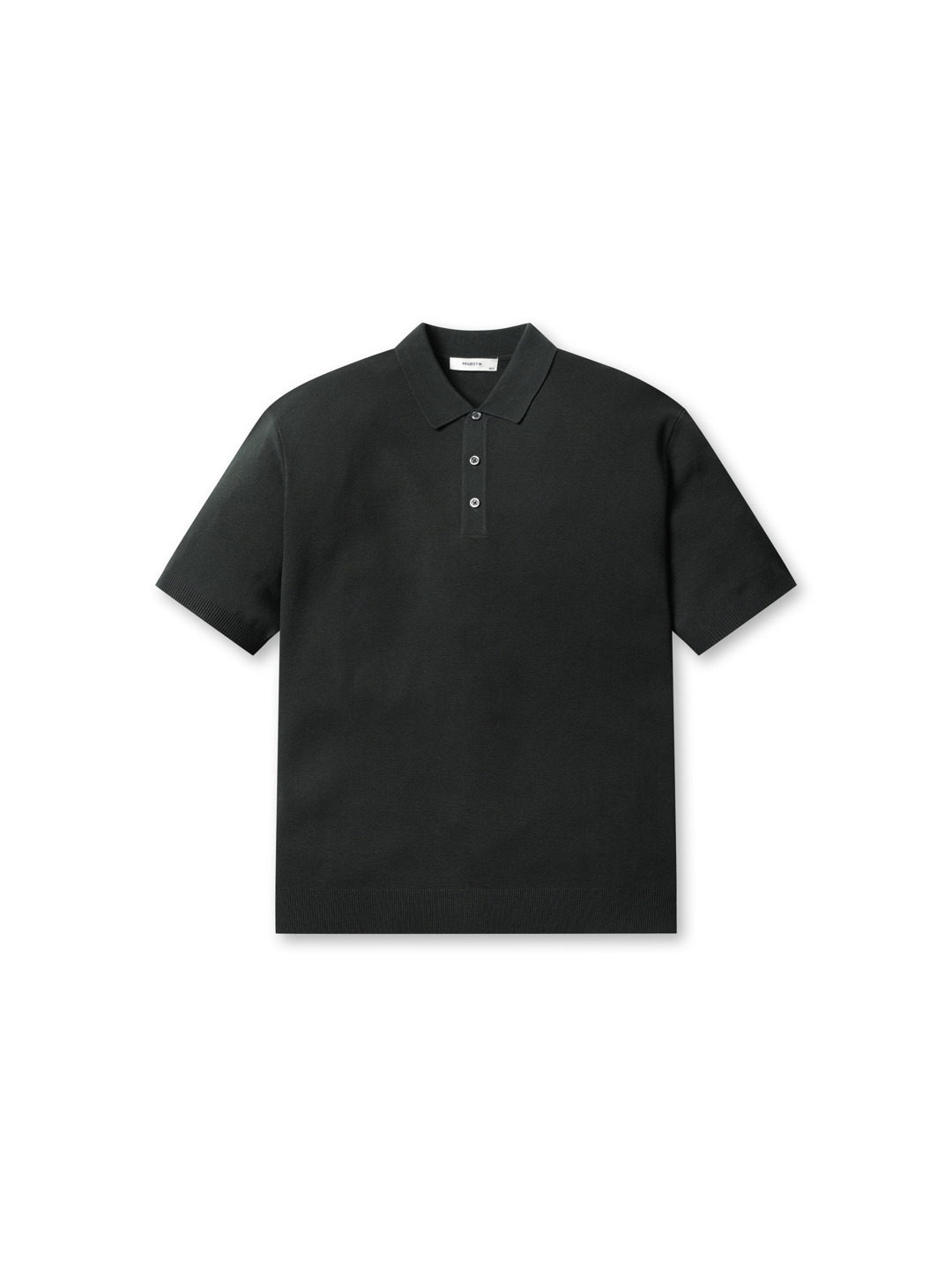 남성) 밀라노 버튼카라 반팔 스웨터