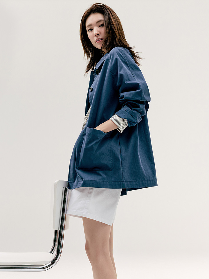 여성) 코튼터치 하프 점퍼