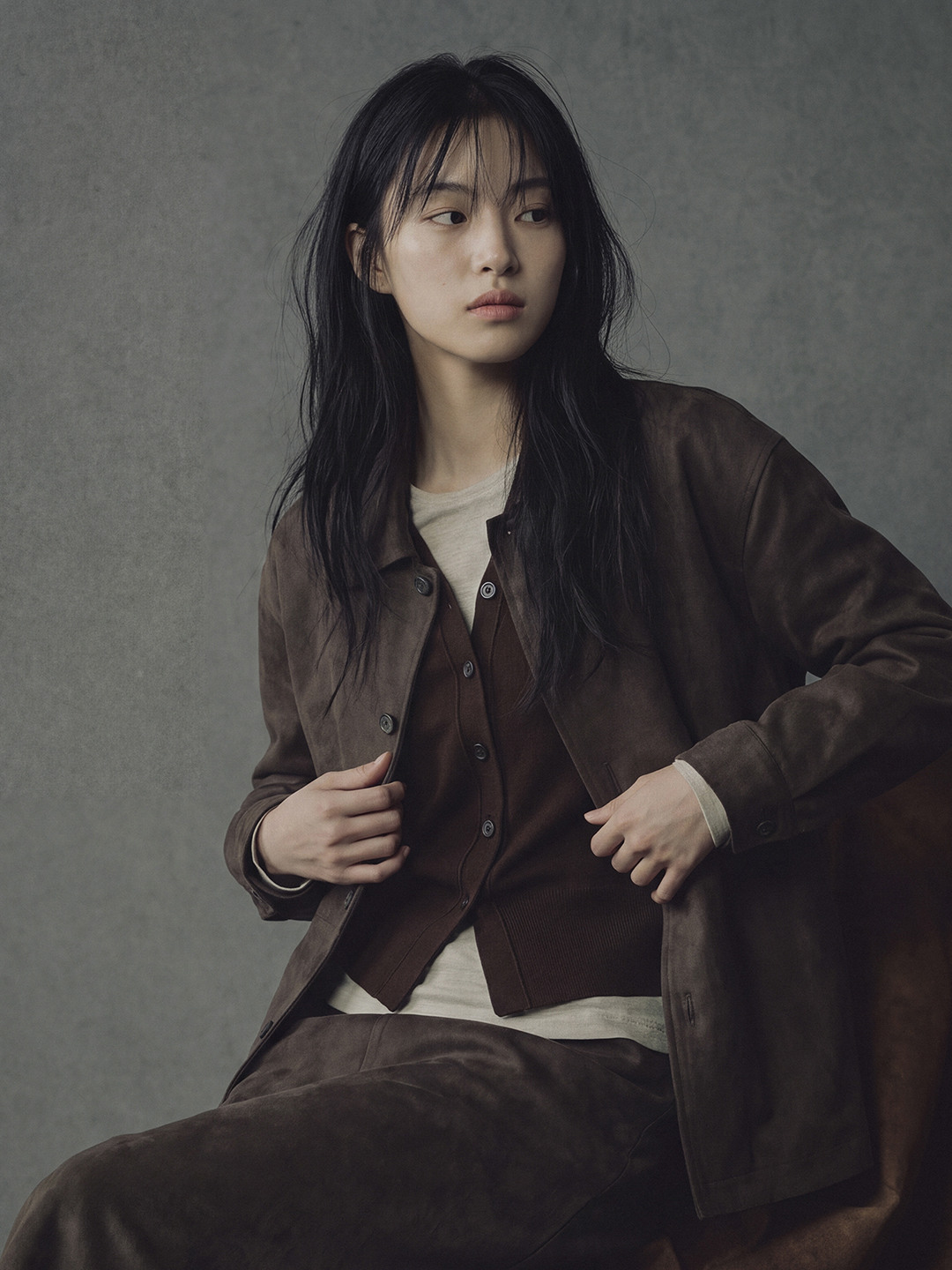 여) 스웨이드 셔켓