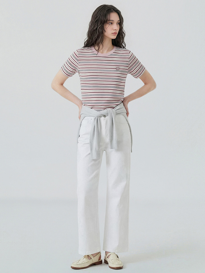 여성) 이지 와이드핏 데님 팬츠