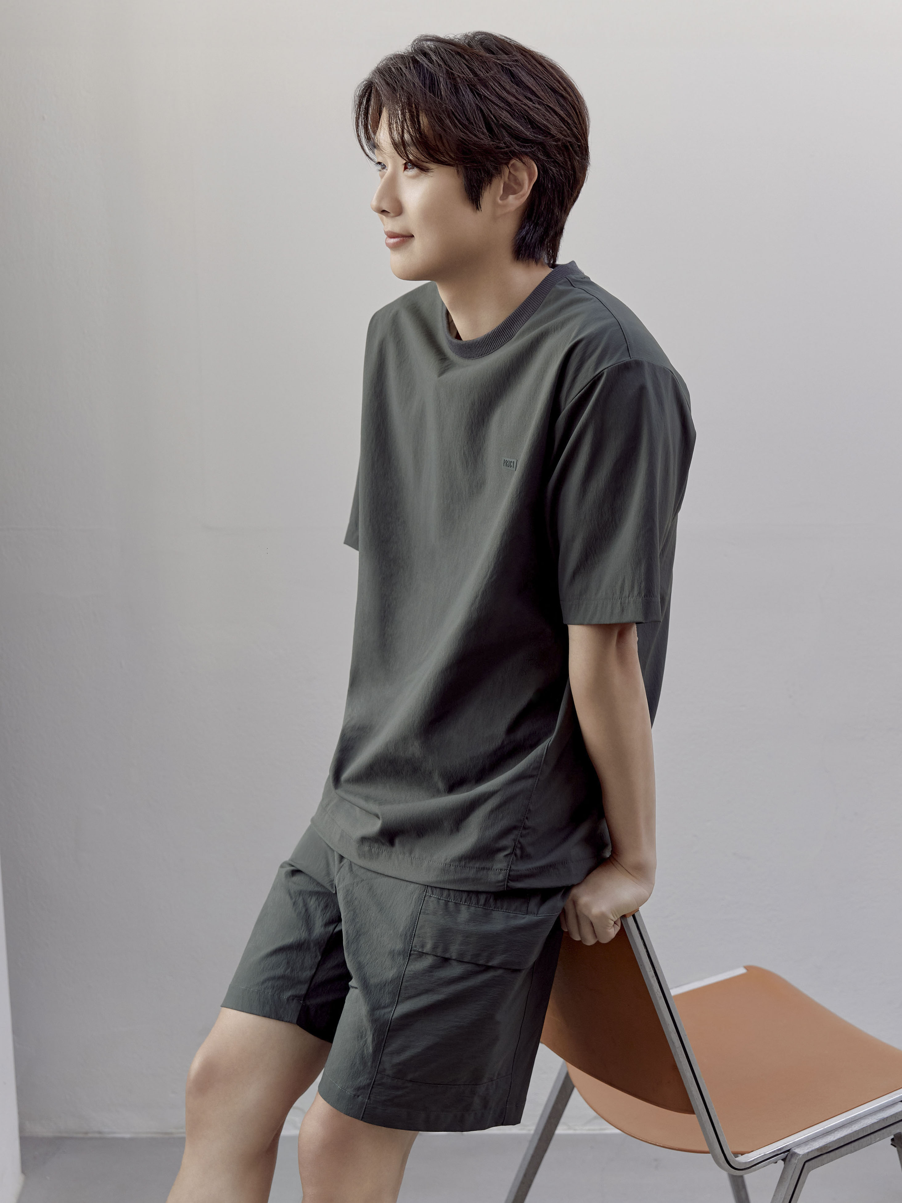 남성) 우븐 반팔티