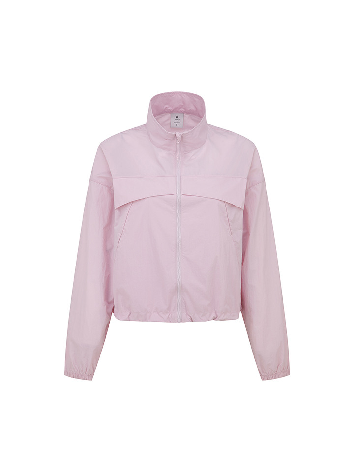 여성) 경량 하이넥 집업