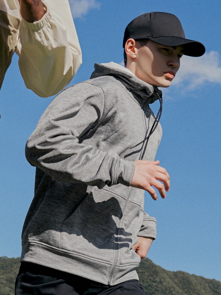 남성) 테크 기모 후드집업