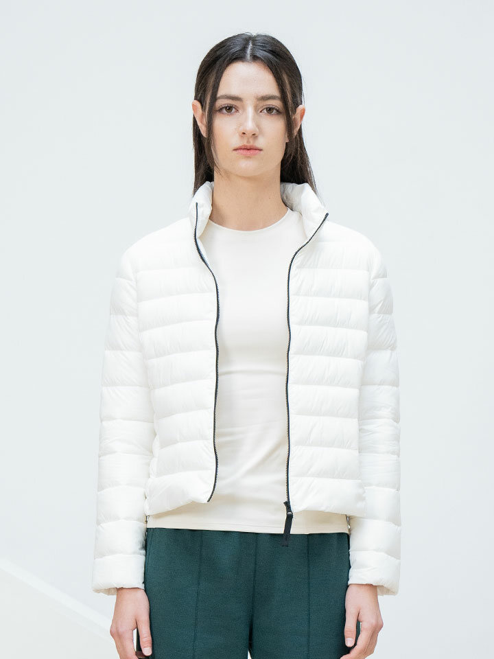 여성) 경량 패딩 하이넥 점퍼