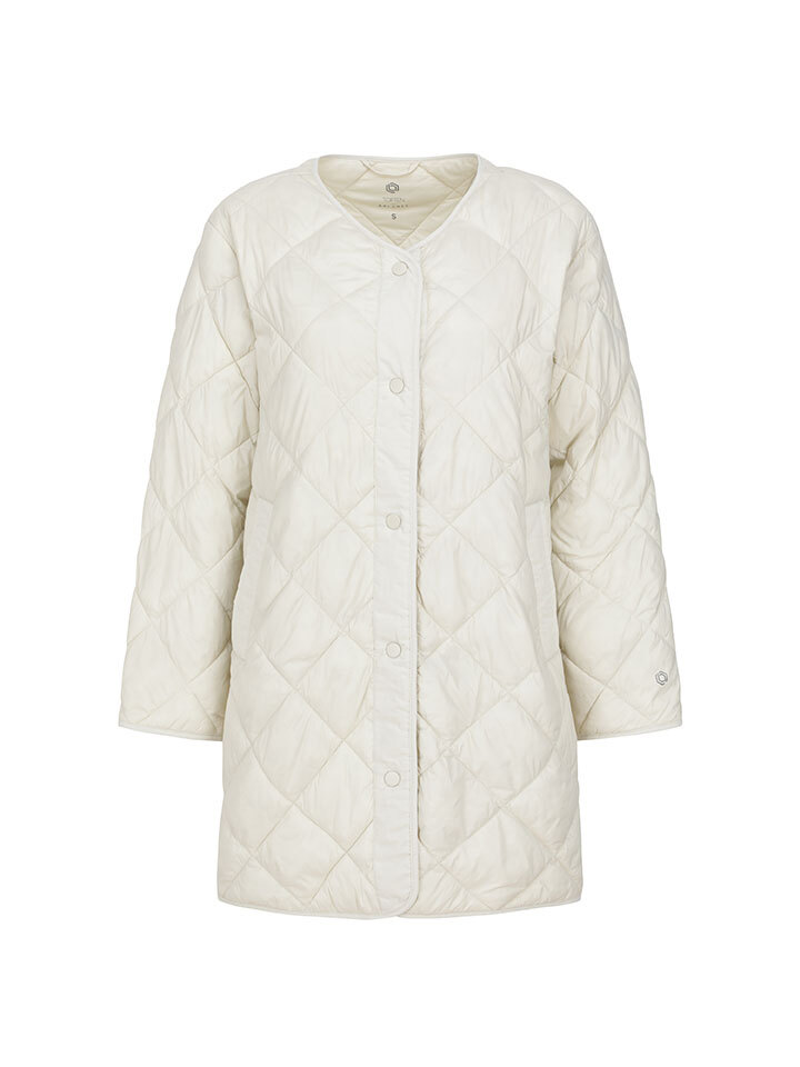 여성) 중힙 기장 퀼팅 점퍼