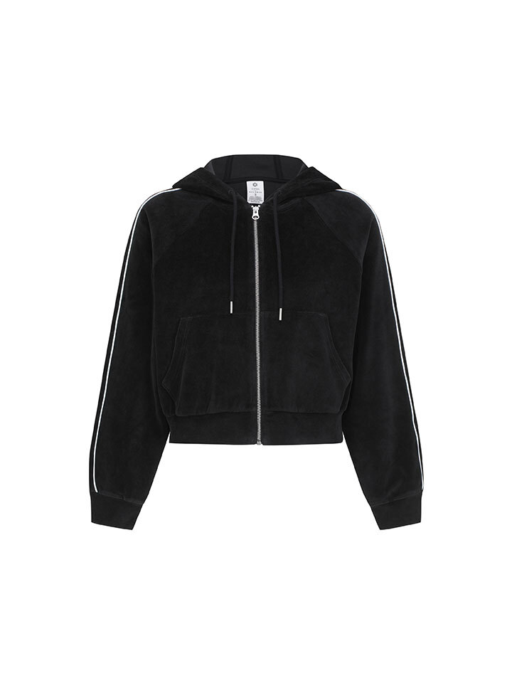 여성) 벨로아 트랙 후드 집업