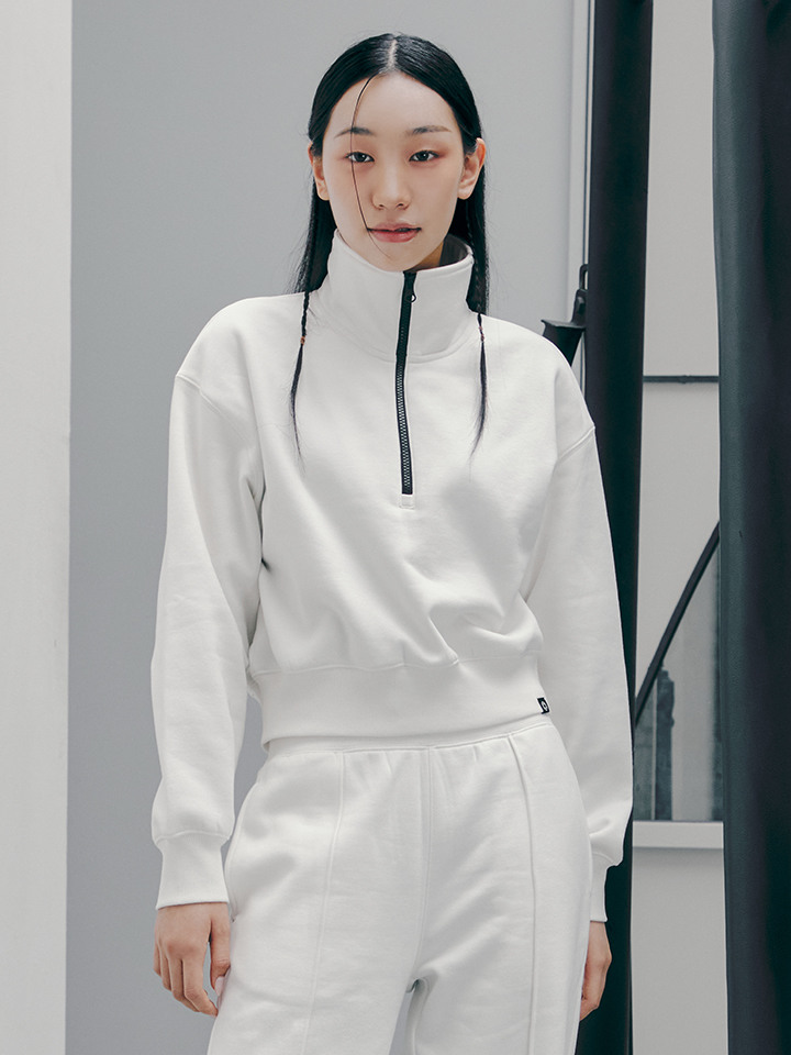 여성) 플리스 하프 집업