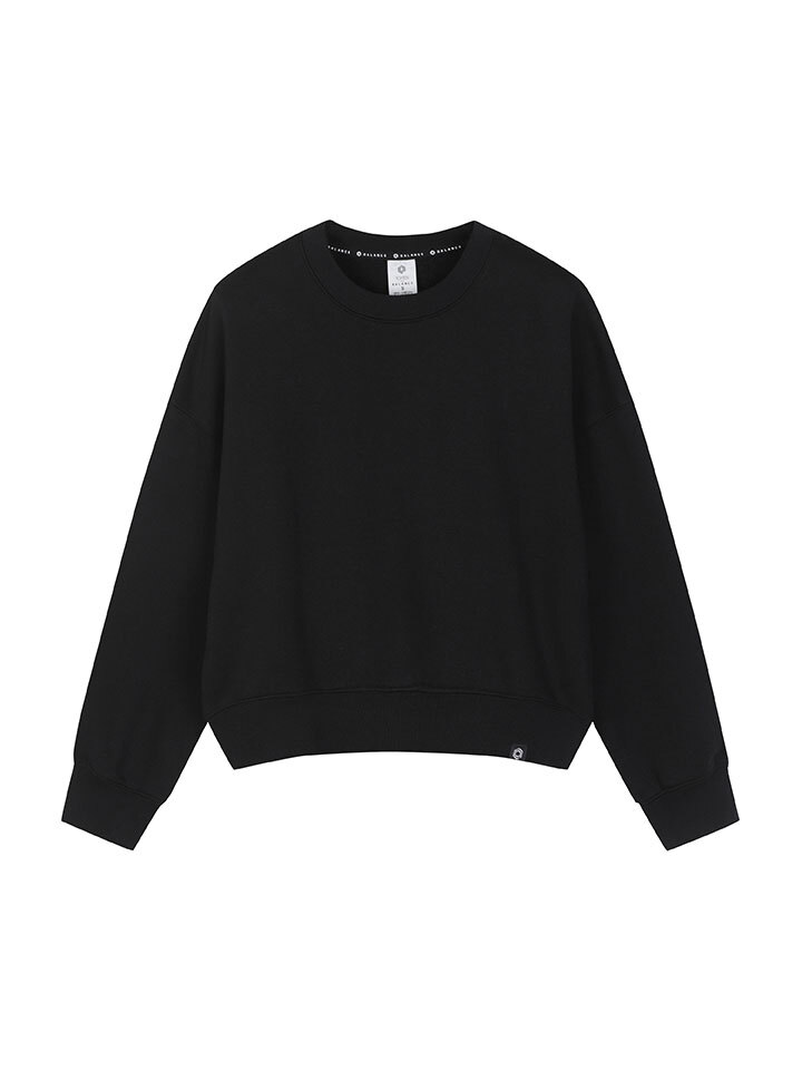 여성) 플리스 크롭 스웨트 셔츠