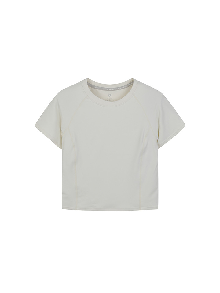 여성) 에센셜 크롭 반팔 티