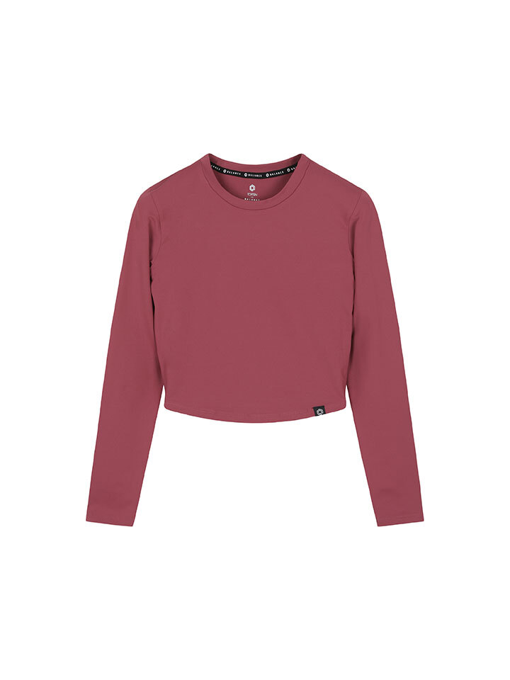 여성) 크롭 긴팔 티