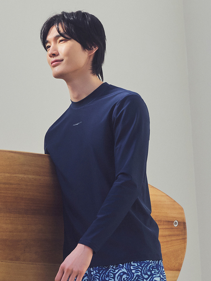 남성) 래쉬가드 모크넥 긴팔티