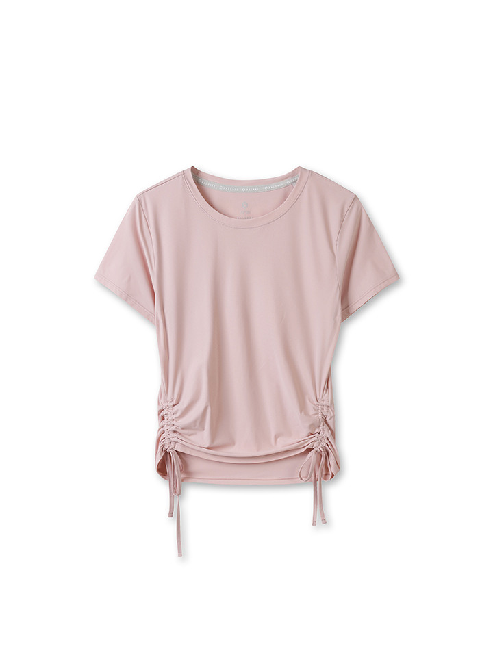 여성) 루싱 크롭 반팔 티